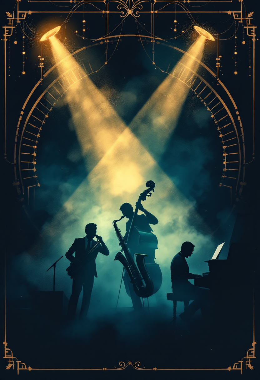 Jazz club style poster